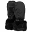 Barts Empire Faux Fur Ski Mittens - Black 